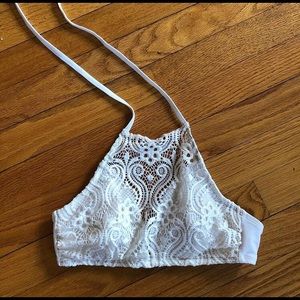 white halter bathing suit top (never worn)